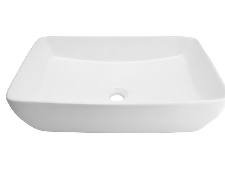 Wolnostojąca umywalka nablatowa Corsan 649971 prostokątna biała 58 x 38 x 15 cm Wolnostojące Ceramika Prostokątne Nablatowe Kolor Biały