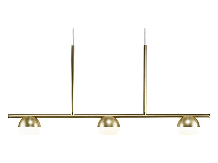 SELSEY Lampa wisząca Contina x3 złota Metal Szkło Lampa z kloszem Ilość źródeł światła 3 źródła
