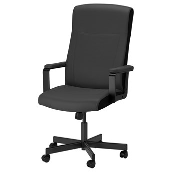 IKEA MILLBERGET Krzesło obrotowe, Murum czarny, Głębokość: 70 cm