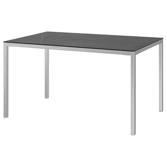 IKEA TORSBY Stół, Chrom czarny/imitacja marmuru ceramika, 135x85 cm