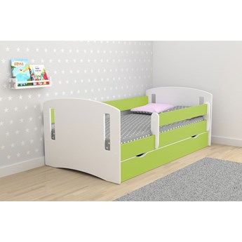 Łóżko dziecięce z szufladą Pinokio 3X 80x180 - zielone