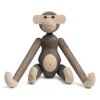 Figurka z litego drewna dębowego Kay Bojesen Denmark Monkey