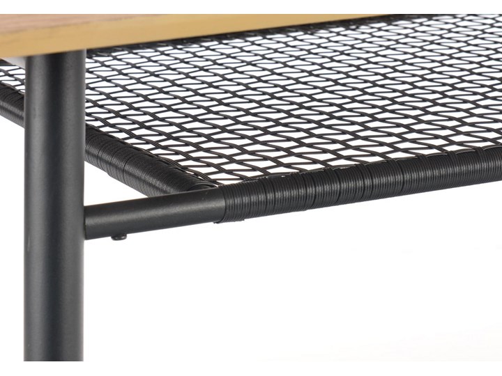 Loftowy stół nierozkładany z półką Jackson Stal Metal Drewno Płyta MDF Szerokość 90 cm Szerokość 160 cm Długość 160 cm  Wysokość 77 cm Styl Industrialny