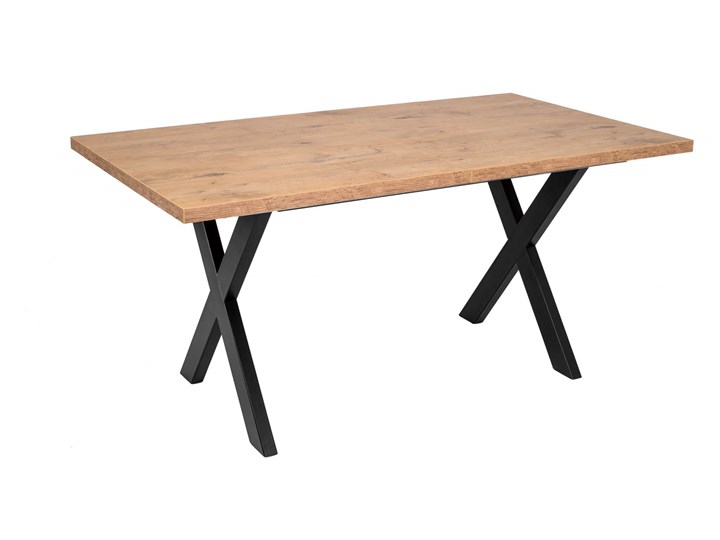 Stół do jadalni rozkładany CRAFT 160/260x80 Dąb Długość 260 cm Wysokość 75 cm Drewno Długość 160 cm  Metal Pomieszczenie Stoły do kuchni