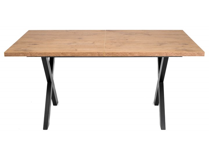 Stół do jadalni rozkładany CRAFT 160/260x80 Dąb Długość 160 cm Długość 260 cm Metal Wysokość 75 cm Drewno Styl Industrialny