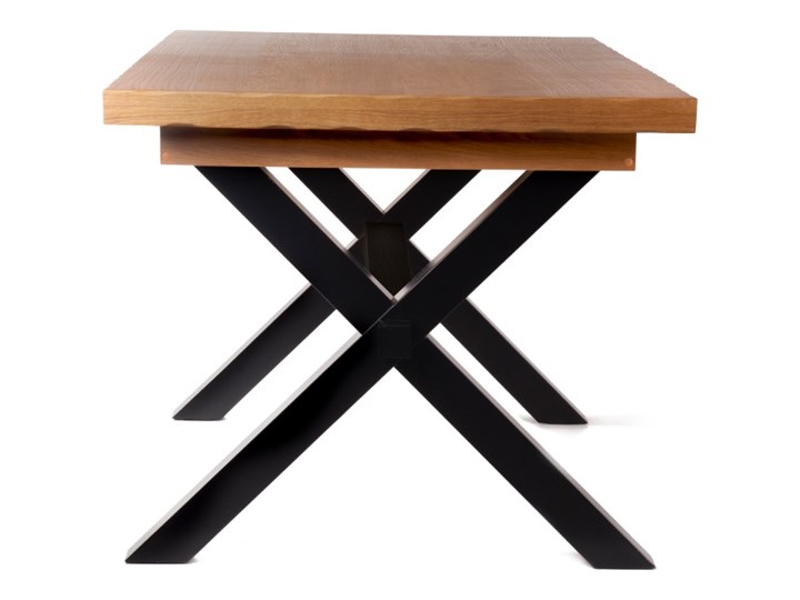 CROSS Stół rozkładany czarny + catania 145-185x85x77 cm - Homla Rozkładanie Rozkładane Kategoria Stoły kuchenne