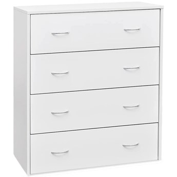 Biała minimalistyczna komoda mat - Rahim