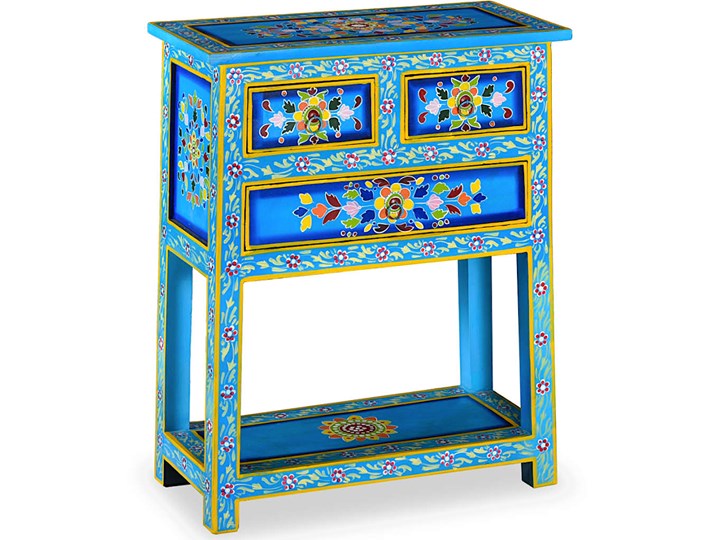 Drewniana szafka z szufladami - Cahir Uniwersalne Płyta MDF Płyta meblowa Płyta laminowana Drewno Styl Vintage