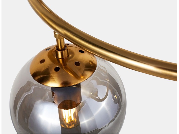 NOWOCZESNA LAMPA WISZĄCA MOSIĘŻNA CEREDO NEO Mosiądz Szkło Metal Lampa z kloszem Pomieszczenie Sypialnia