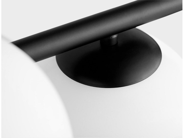 NOWOCZESNA LAMPA WISZĄCA CZARNA FREDICA W7 Styl Nowoczesny Szkło Lampa z kloszem Metal Kolor Czarny