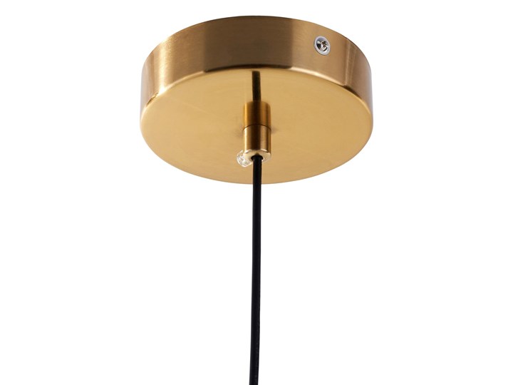 NOWOCZESNA LAMPA WISZĄCA MOSIĘŻNA FREDICA W1 Lampa z abażurem Lampa z kloszem Metal Szkło Mosiądz Styl Nowoczesny