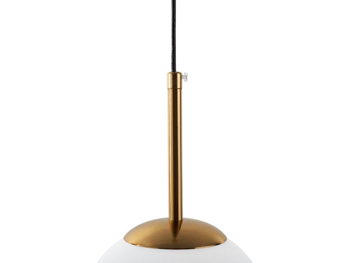 NOWOCZESNA LAMPA WISZĄCA MOSIĘŻNA FREDICA W1 Lampa z abażurem Mosiądz Lampa z kloszem Szkło Metal Ilość źródeł światła 1 źródło