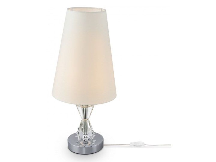 Lampa stołowa Florero MOD078TL-01CH Maytoni MOD078TL-01CH ❗❗ Lampa z abażurem Metal Lampa z kloszem Wysokość 46 cm Tkanina Chrom Kategoria Lampy stołowe