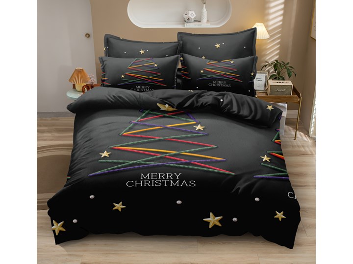 Pościel z bawełny syntetycznej PEB-712 Bawełna syntetyczna Poliester 200x220 cm Bawełna Komplet pościeli Rozmiar poduszki 70x80 cm Wzór Geometryczny