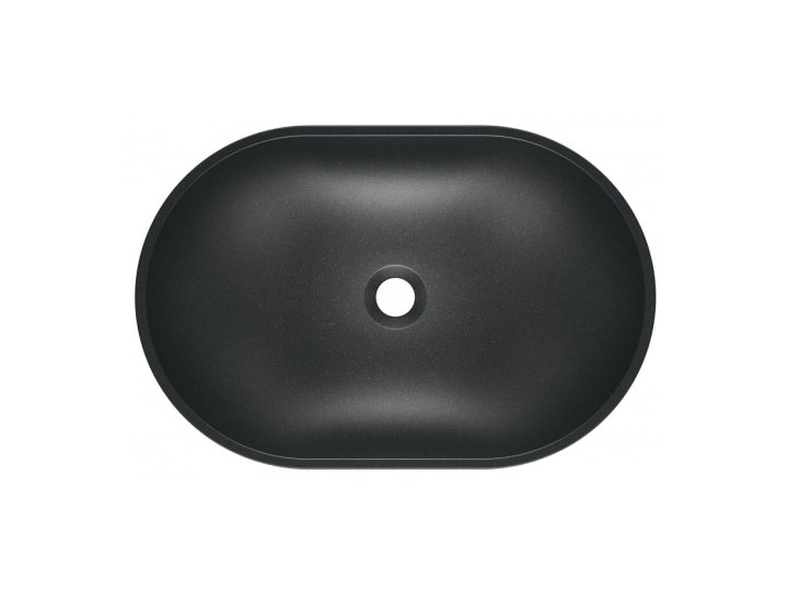 Umywalka nablatowa OLIB 60 Night glow Owalne Kategoria Umywalki Kamień naturalny Nablatowe Szerokość 60 cm Kolor Czarny