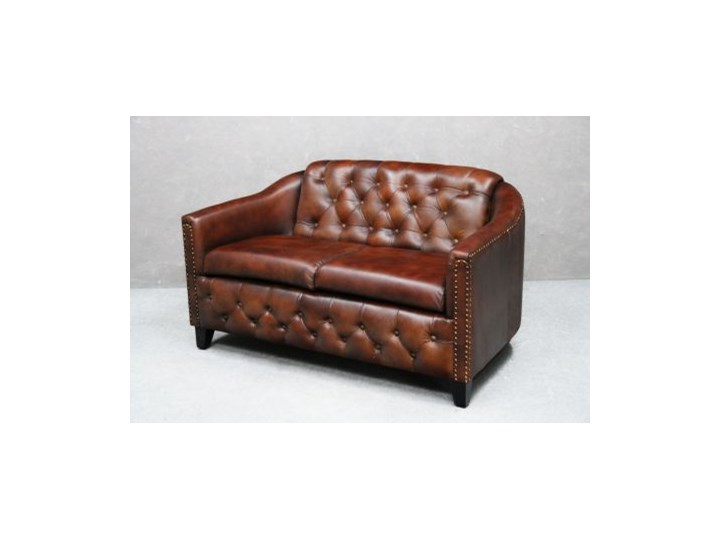 CHESTERFIELD Sofa #106 Skóra naturalna Głębokość 80 cm Typ Pikowane