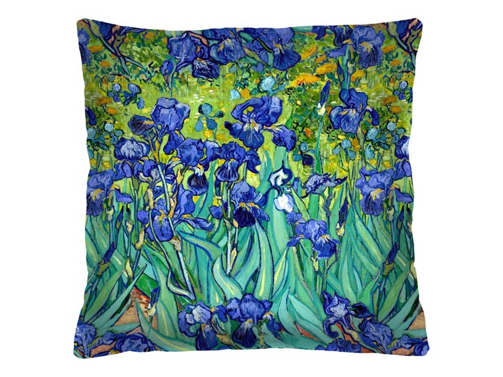 Poduszka - Irises 50x50 cm Welur Poduszka dekoracyjna Poszewka dekoracyjna Kategoria Poduszki i poszewki dekoracyjne