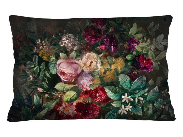 Poduszka - Bukiet 40x60 cm Poszewka dekoracyjna Poduszka dekoracyjna Kategoria Poduszki i poszewki dekoracyjne Prostokątne Welur Pomieszczenie Sypialnia