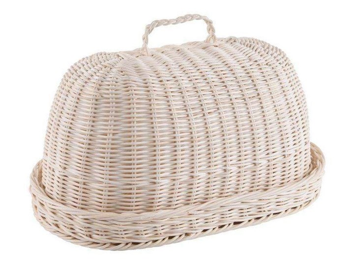 Chlebak wiklinowy, rattan, owalny, tkanina na chleb kod: O-152451 Drewno Kategoria Chlebaki