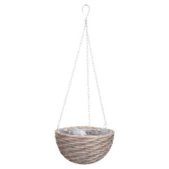Doniczka, osłonka, wisząca, wiklinowa, do powieszenia, śr. 30 cm kod: O-330114