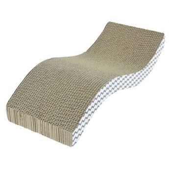 Drapak dla kota, tekturowy, mata do drapania + kocimiętka, 53x20x10 cm kod: O-860244