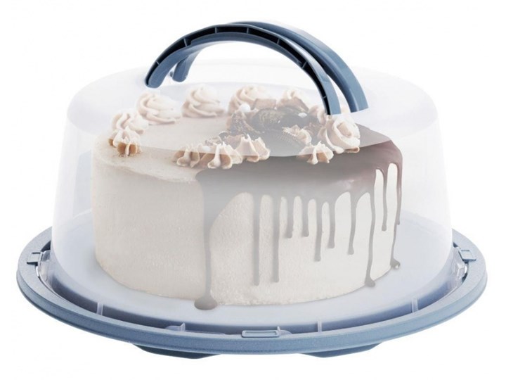 Pojemnik, patera, taca na tort, ciasto, babkę, z pokrywą, kloszem, 34 cm kod: O-153705 Typ Pojemniki Na ciasta Na żywność Kategoria Pojemniki i puszki