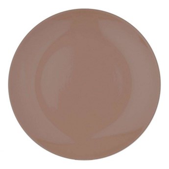 Talerz obiadowy płytki ceramiczny 27,5 cm brązowy kod: O-128366-BR