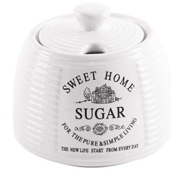 Cukiernica, ceramiczna, pojemnik, cukier, SWEET HOME kod: O-153621