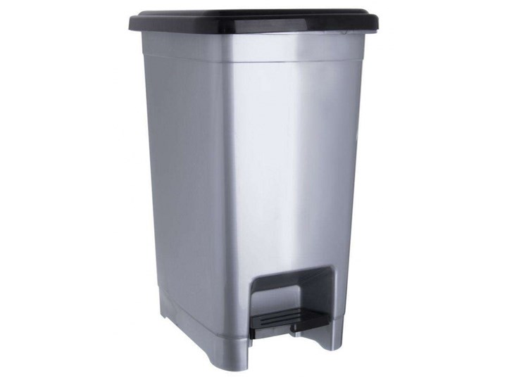 Kosz na odpady, śmieci, slim, wąski, 15 l, z pokrywą kod: O-731309 Kosz z pedałem Tworzywo sztuczne Kosz z pokrywą Kosz do segregacji Kategoria Kosze na śmieci Kolor Szary