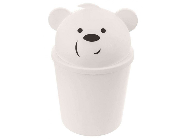 Kosz na śmieci, odpady, mini, łazienkowy, stołowy, stół, miś, 1,5 l kod: O-731327-K Kosz łazienkowy Tworzywo sztuczne Kategoria Kosze na śmieci