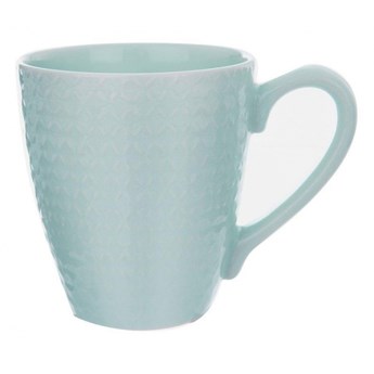 Kubek ceramiczny z uchem, do kawy, herbaty, 430 ml, zielony kod: O-128833