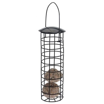 Metalowy karmnik dla ptaków, na kule tłuszczowe, ziarno, ogród, taras 31,5x7 cm kod: O-860214