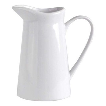 Porcelanowy mlecznik z uchwytem, dzbanuszek na mleko z uchem, dzbanek do mleka, biały, 210 ml kod: O-153536