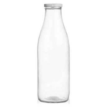 Butelka szklana na mleko, do mleka, świeżego soku, 1 l kod: O-125952