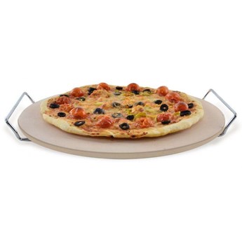 Kamień do pieczenia pizzy, okrągły, forma na pizzę, stojak kod: O-123701