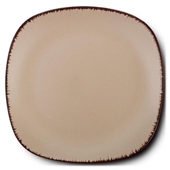 Talerz ceramiczny, kwadratowy, WHITE SUGAR, deserowy, płytki, 20 cm kod: O-10-099-242