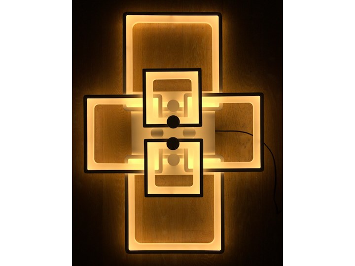 Kwadraty 6 - plafon - lampa sufitowa LED 80x60cm Żyrandol Tworzywo sztuczne Metal Kategoria Lampy wiszące