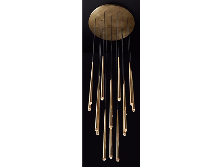 Brass Flute - żyrandol 12 punktowy