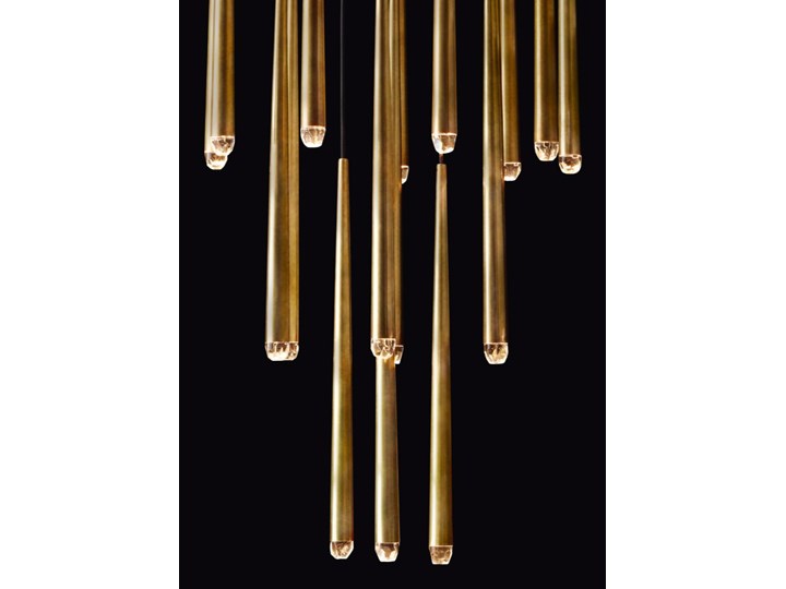 Brass Flute - żyrandol 12 punktowy