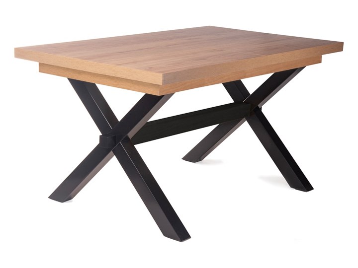 Stół CROSS Stół rozkładany czarny + catania 145-185x85x77 cm - Homla
