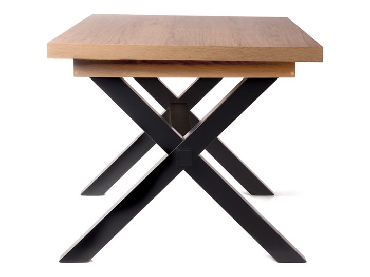 CROSS Stół rozkładany czarny + catania 145-185x85x77 cm - Homla Rozkładanie Rozkładane Kategoria Stoły kuchenne