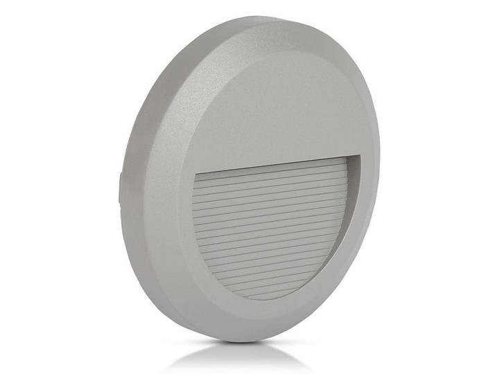 Oprawa Schodowa 2W LED V-TAC Szara Okrągła 230V IP65 VT-1142 4000K 60lm Okrągłe Oprawa led Kategoria Oprawy oświetleniowe