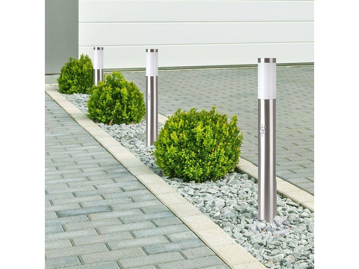 Słupek Ogrodowy V-TAC 80CM Stal Szczotkowana Czujnik Ruchu E27 VT-838 Kategoria Lampy ogrodowe