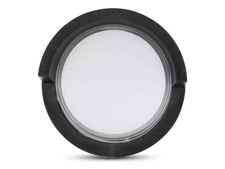 Oprawa Ścienna V-TAC 7W LED Czarna Okrągła IP65 VT-831 3000K 400lm Lampa LED Kinkiet ogrodowy Kolor Czarny