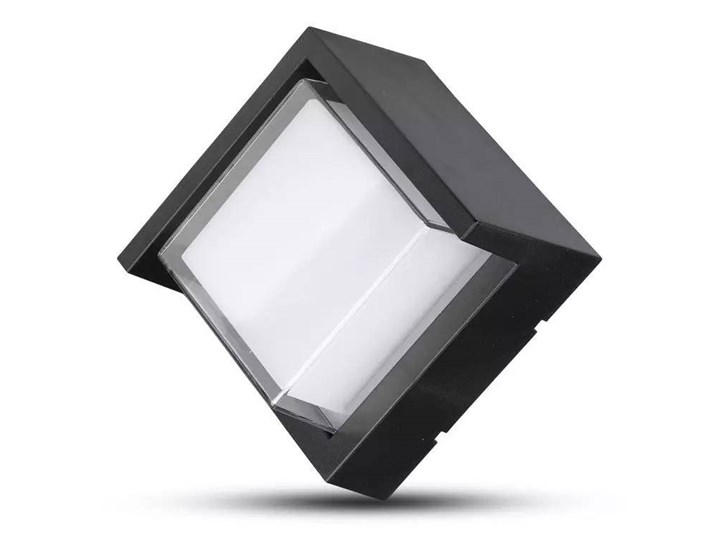 Oprawa Ścienna V-TAC 7W LED Czarna Kwadrat IP65 VT-831 3000K 400lm Lampa LED Kinkiet ogrodowy Kolor Czarny Kategoria Lampy ogrodowe
