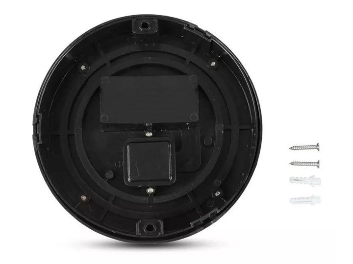 Oprawa Ścienna V-TAC 7W LED Czarna Okrągła IP65 VT-831 3000K 400lm Lampa LED Kinkiet ogrodowy Kolor Czarny