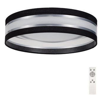 LED Ściemniany plafon SMART CORAL LED/24W/230V czarny/srebrny + pilot