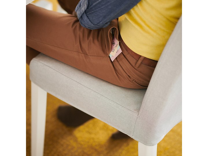 IKEA STRANDTORP / BERGMUND Stół i 8 krzeseł, biały/Orsta jasnoszary, 150/205/260 cm Pomieszczenie Jadalnia