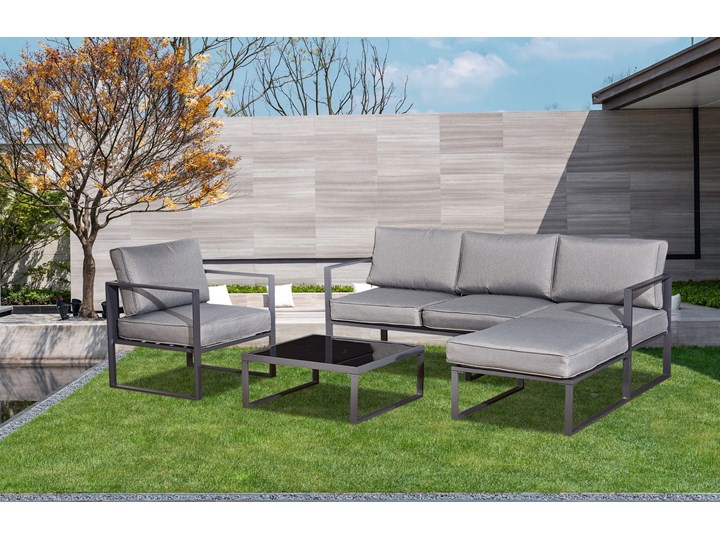 Komplet mebli aluminiowych MOSTRARE GRANDE Zestawy wypoczynkowe Aluminium Tworzywo sztuczne Kategoria Zestawy mebli ogrodowych