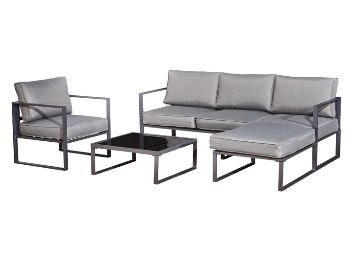 Komplet mebli aluminiowych MOSTRARE GRANDE Zestawy wypoczynkowe Tworzywo sztuczne Zawartość zestawu Stół Aluminium Zawartość zestawu Sofa